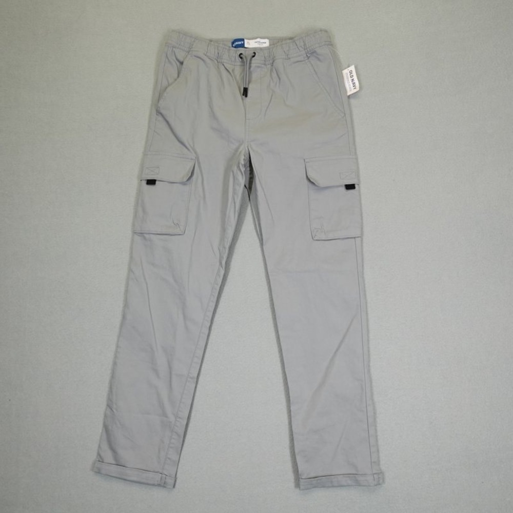 Old Navy Cargo Pants Boys XL Gray Tech Taper Quick Dry Athletic Casual Outdoor